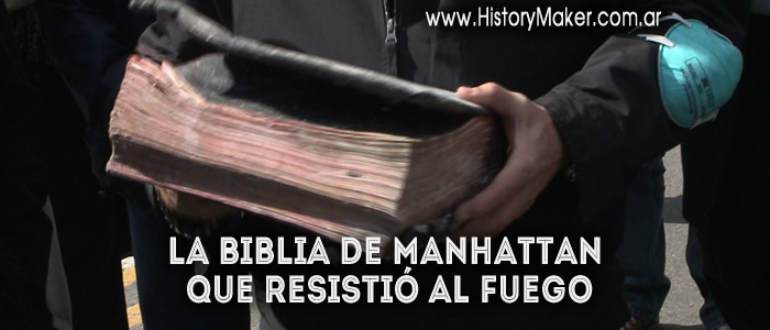 La Biblia de Manhattan que resistió al fuego