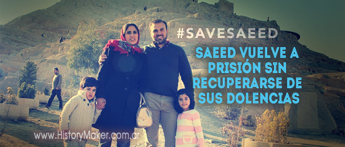Saeed vuelve a prisión sin recuperarse de sus dolencias