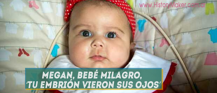 Megan Hui bebé milagro tu embrión vieron Sus ojos